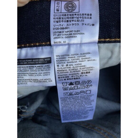 Levi's Flex 541 Athletic Taper Men’s Stretch Dark Blue Jeans Size 34X34 - Picture 14 of 16